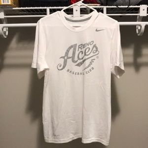 White Nike Dri-Fit Reno Aces Tee
